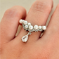 Pearl Droplet Tiara Adjustable Ring