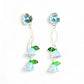 Blue Tulip Drop Earrings