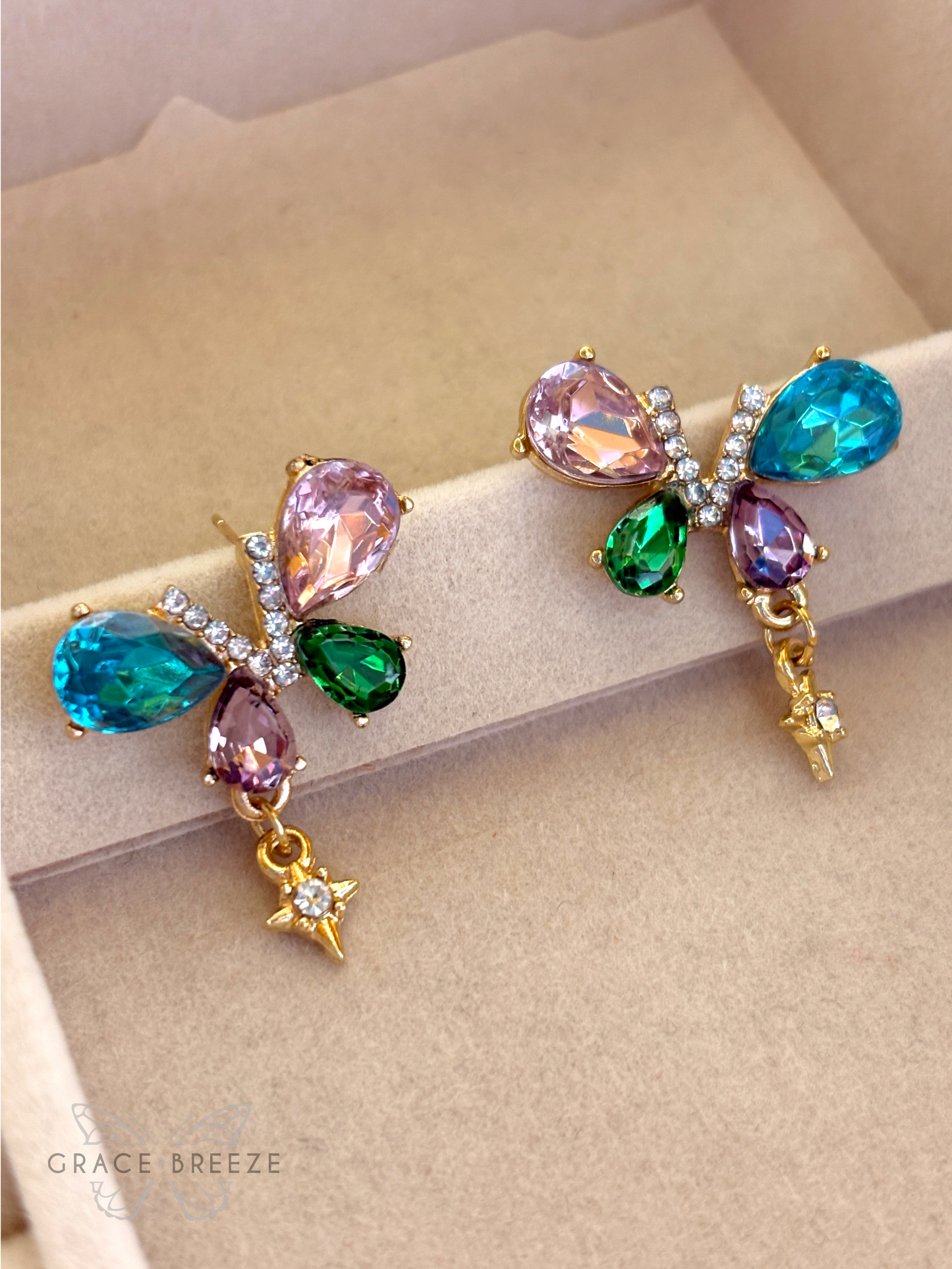 Sun Kissed Butterfly Earrings