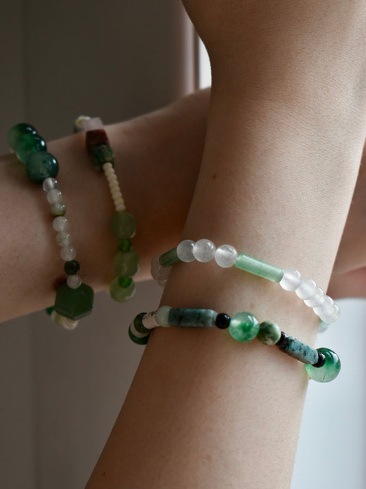 Handmade Green Gemstone bracelets