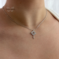 Solid Silver Orbital Pendant Necklace