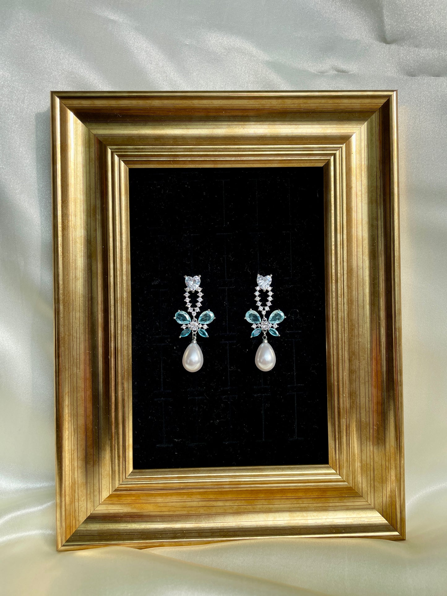 Aqua Elegance Drop Earrings