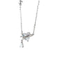 Only Love Solid Silver Zirconia Necklace