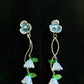 Blue Tulip Drop Earrings