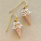 Pearly Ice Cream Gold Earrings