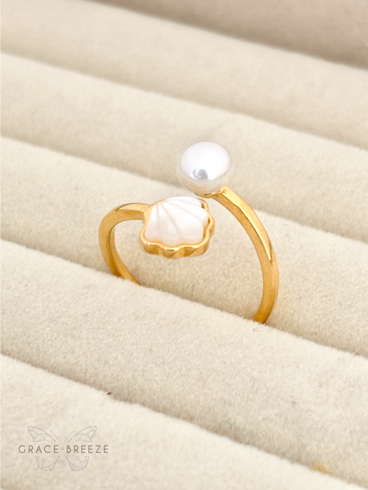 Gold Coastal Charm Adjustable Ring
