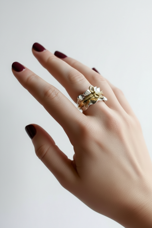 Golden bow Elegance Ring