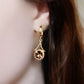 Bronze Zirconia Drop Earrings