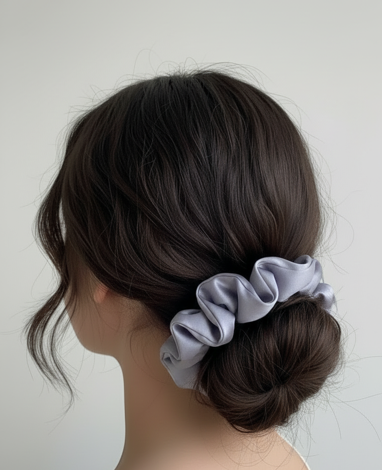 Colourful Large Silk Scrunchie