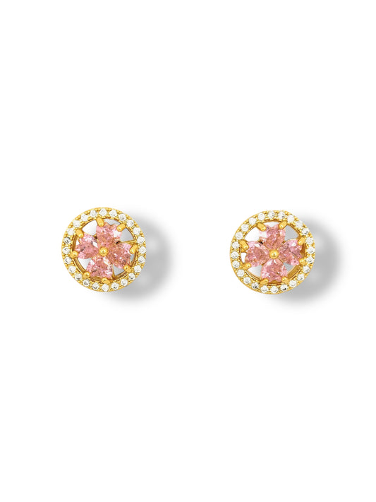 Pink Gold Rotating Earrings