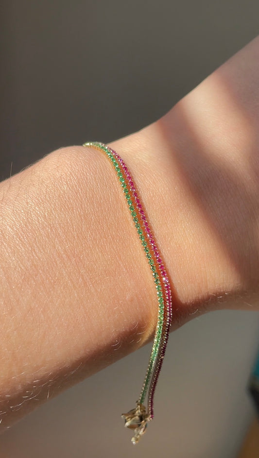 Dainty CZ Tennis Bracelets