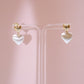 Dual tone Heart Earrings