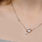 Only Love Solid Silver Zirconia Necklace