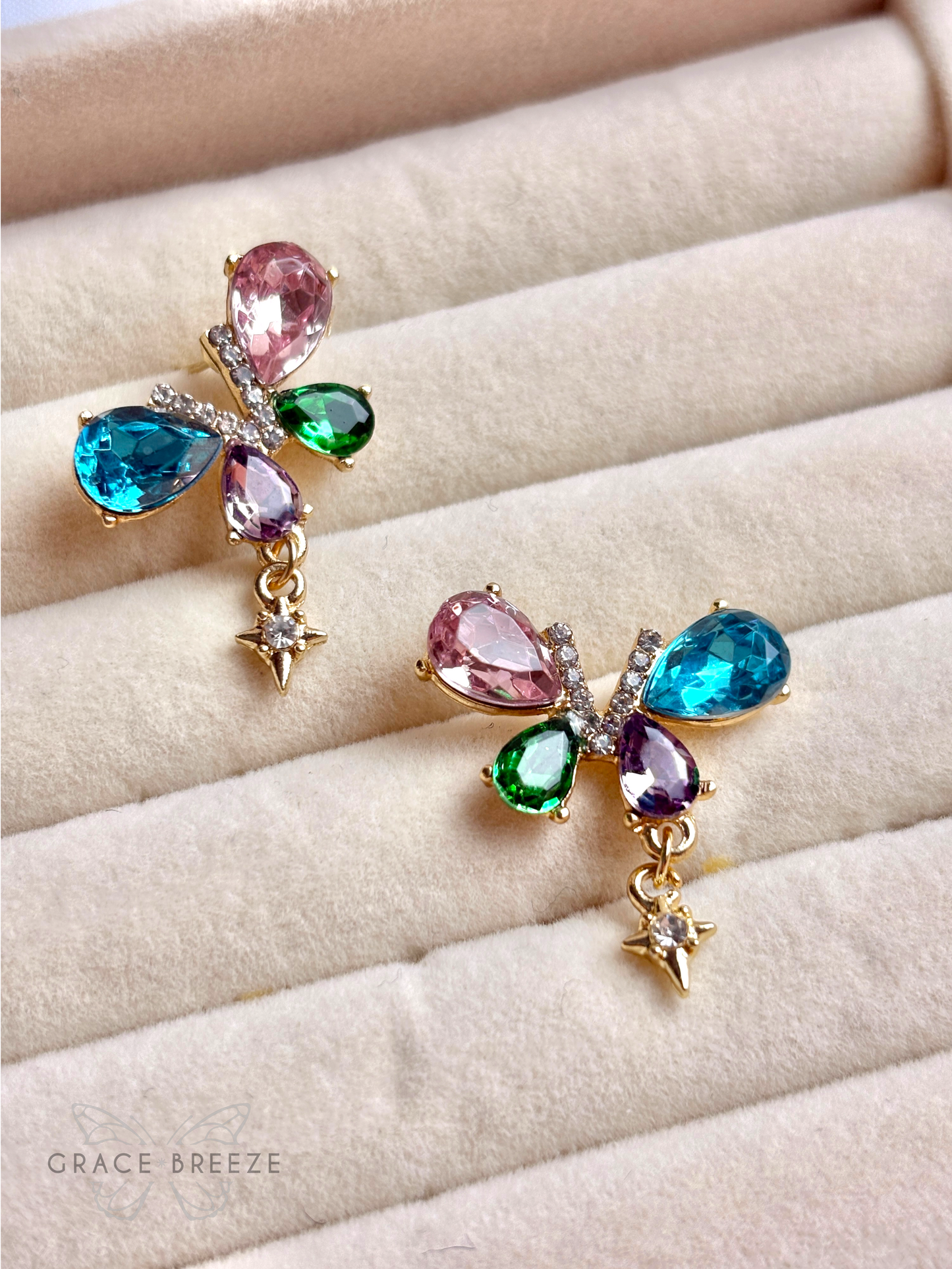 Sun Kissed Butterfly Earrings