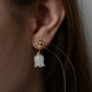 Frosted Bell Flower Earrings