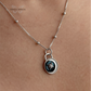 Lunar Lock Necklace ~ Solid silver 925