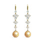 Golden Pearl-Inspired Earrings