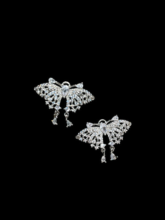 Zirconia Butterfly Earrings