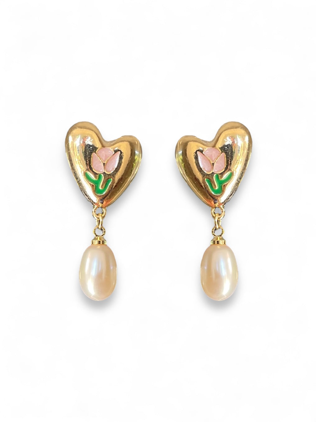 Tulip Love Pearl Drop Earrings