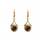 Bronze Zirconia Drop Earrings