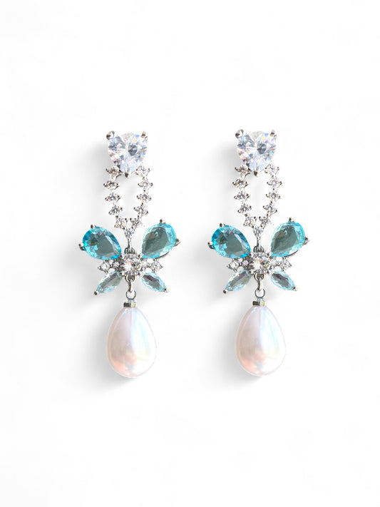 Aqua Elegance Drop Earrings