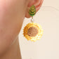 Sunflower earrings