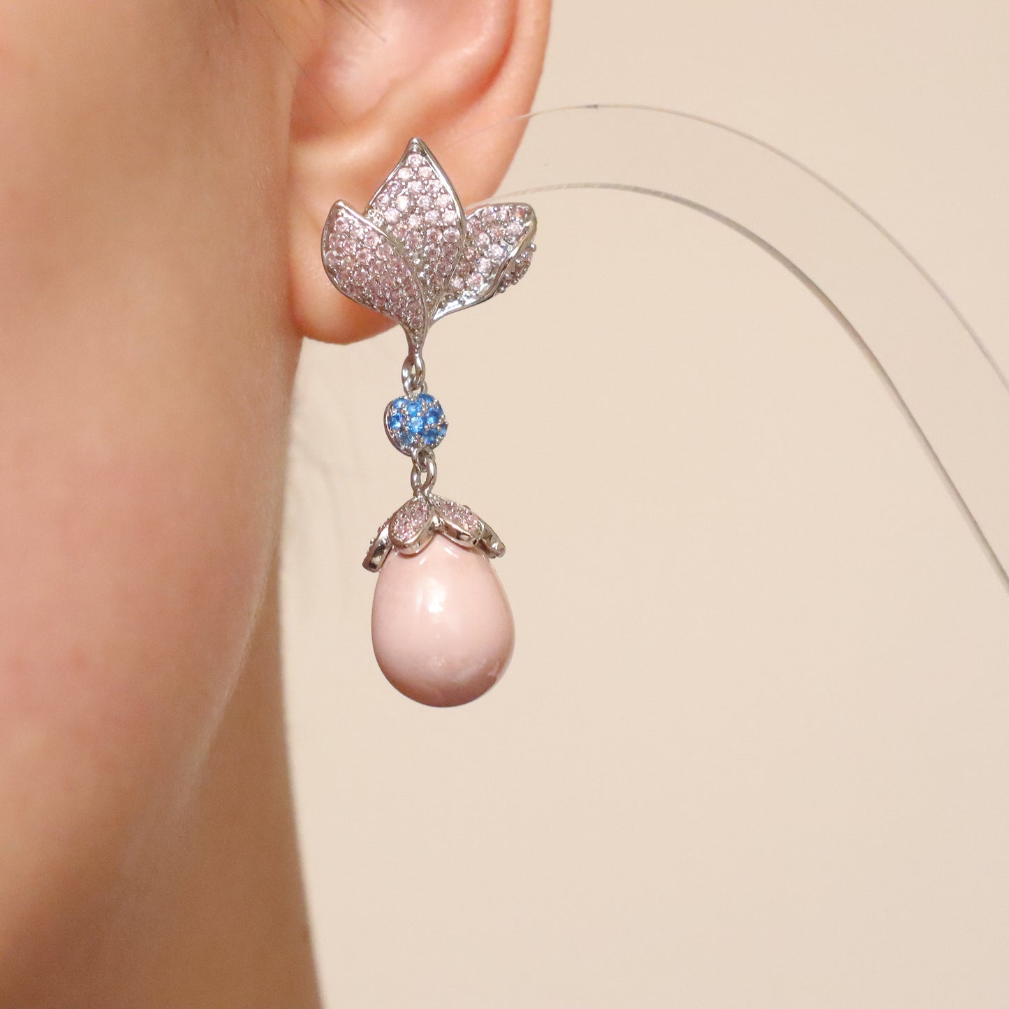 Rosy Blossom Earrings (limited amount)