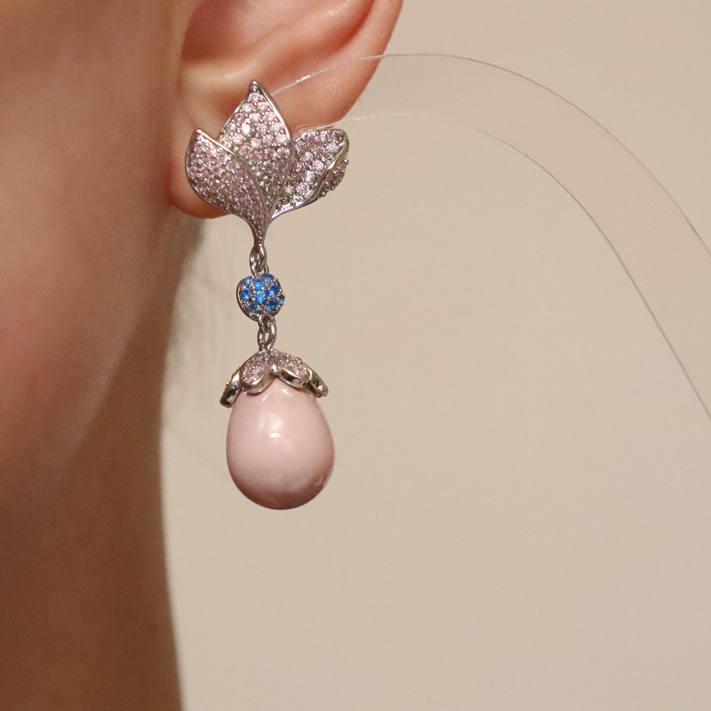 Rosy Blossom Earrings (limited amount)