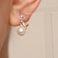 Asymmetrical Kitty Pearl Earrings