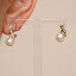 Asymmetrical Kitty Pearl Earrings