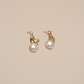 Asymmetrical Kitty faux Pearl Earrings