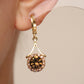 Bronze Zirconia Drop Earrings