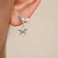 Asymmetrical starfish and shells earrings
