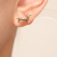 Golden Sausage Dog Earrings