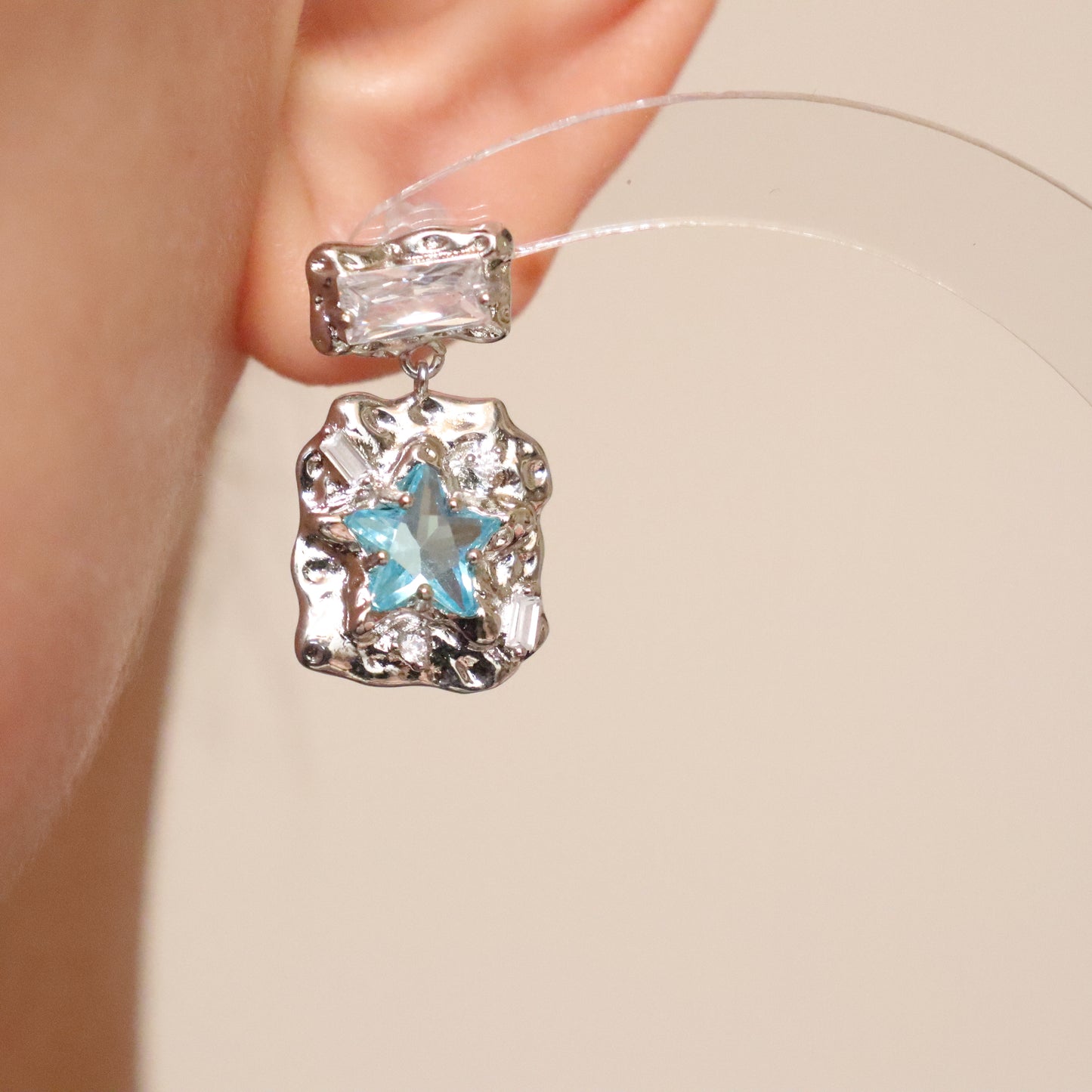 Blue Starburst Earrings(limited amount)