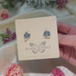 Blue Star Orbit Earrings