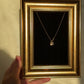 Golden Heart Lock Pendant Necklace