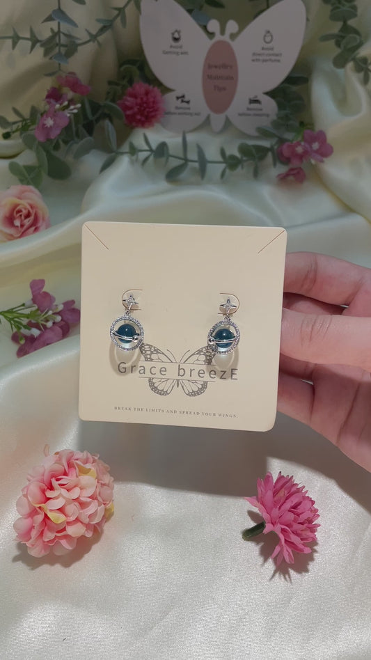 Vivienne Westwood Inspired Orb Earrings