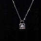 Silver Heart Lock Pendant Necklace