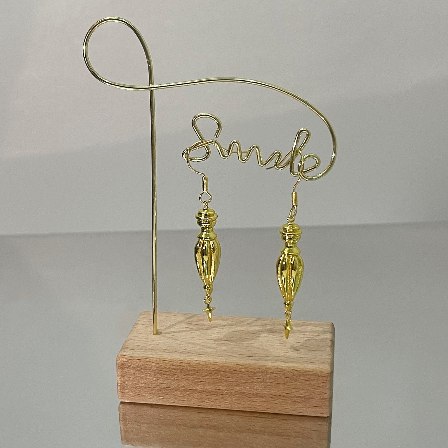 Gold Amphora Day-night Earrings