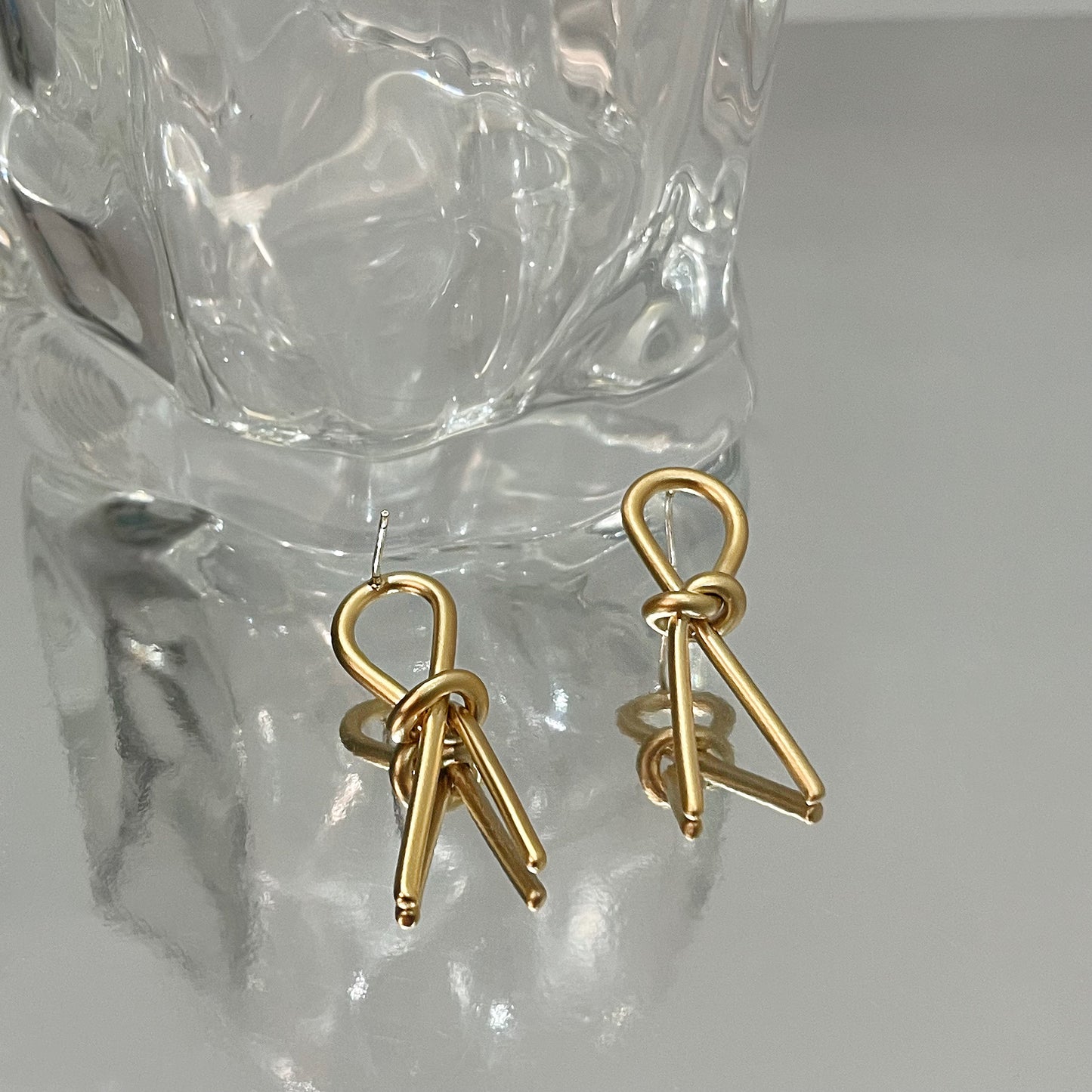 Golden Knot Simplicity Earrings