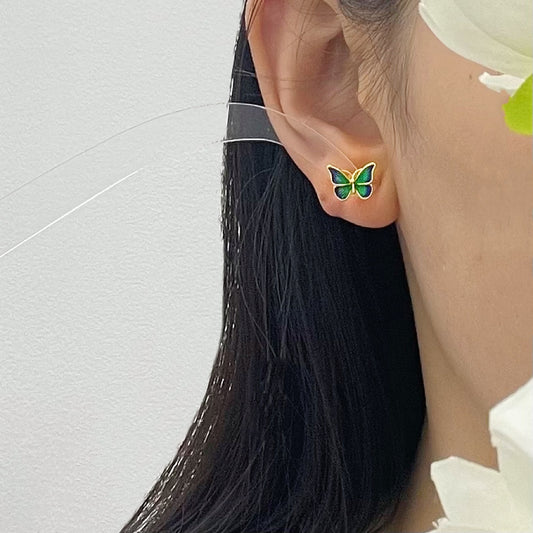 Whispering Papillon Studs